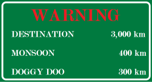 warning - doggy doo